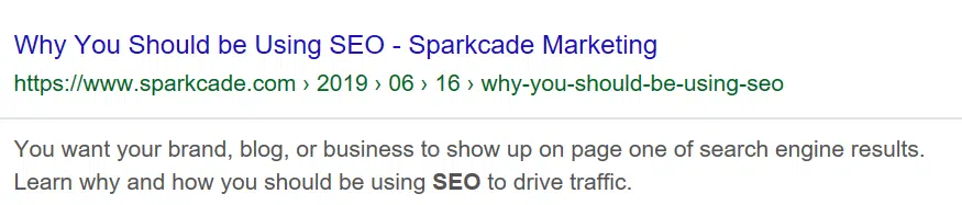 SEO snippet