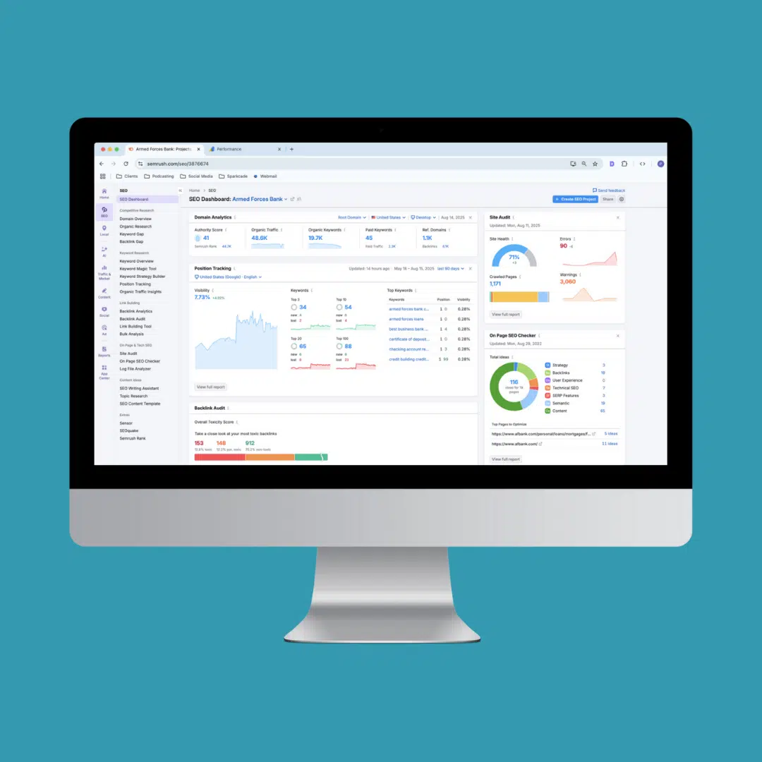 dfc portfolio - case study - dashboard
